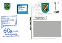 Rückseite: Deutsche Post AG Feldpost Bonn Ast Kenzingen