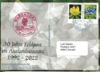nicht ausgegebene offizielle Postkarte zum Tag der Bundeswehr Warendorf Standorte, Anschriftenseite
